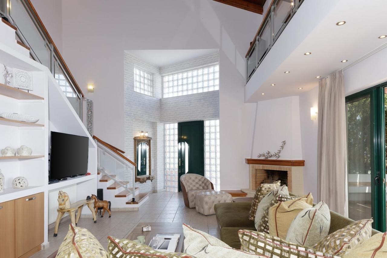 Somatás Superb Villa,With Amazing Seaviews & Huge Pool! מראה חיצוני תמונה